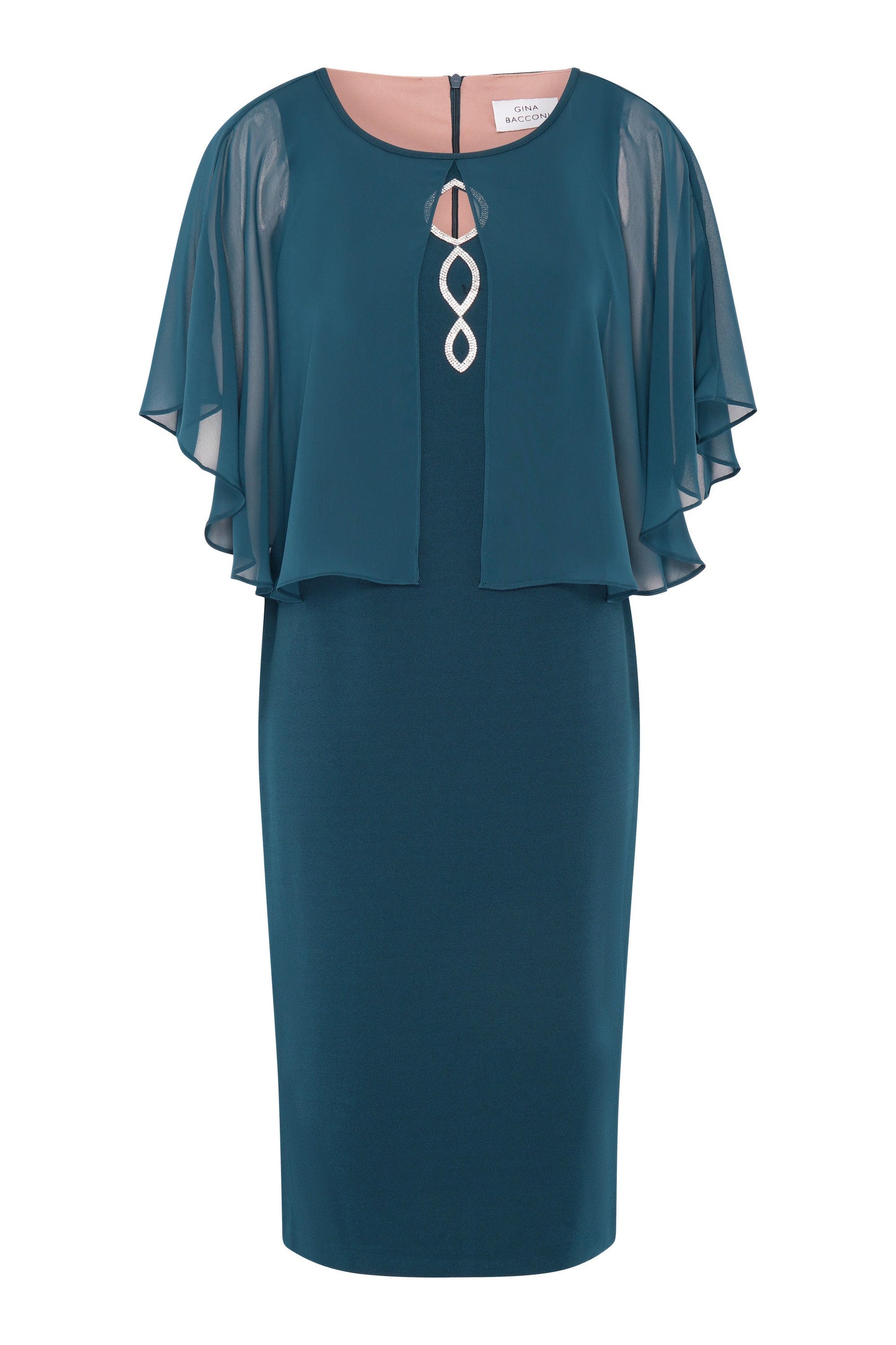  Cherri Dress With Chiffon Overlay