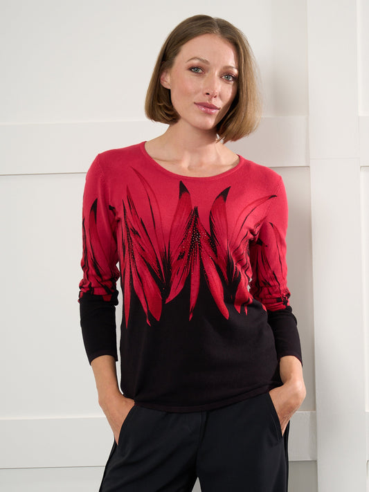  Nellie Floral Diamante Jumper