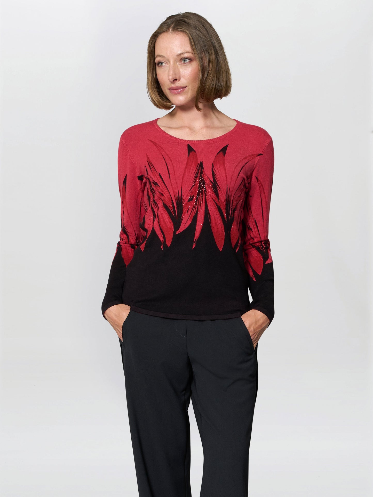  Nellie Floral Diamante Jumper