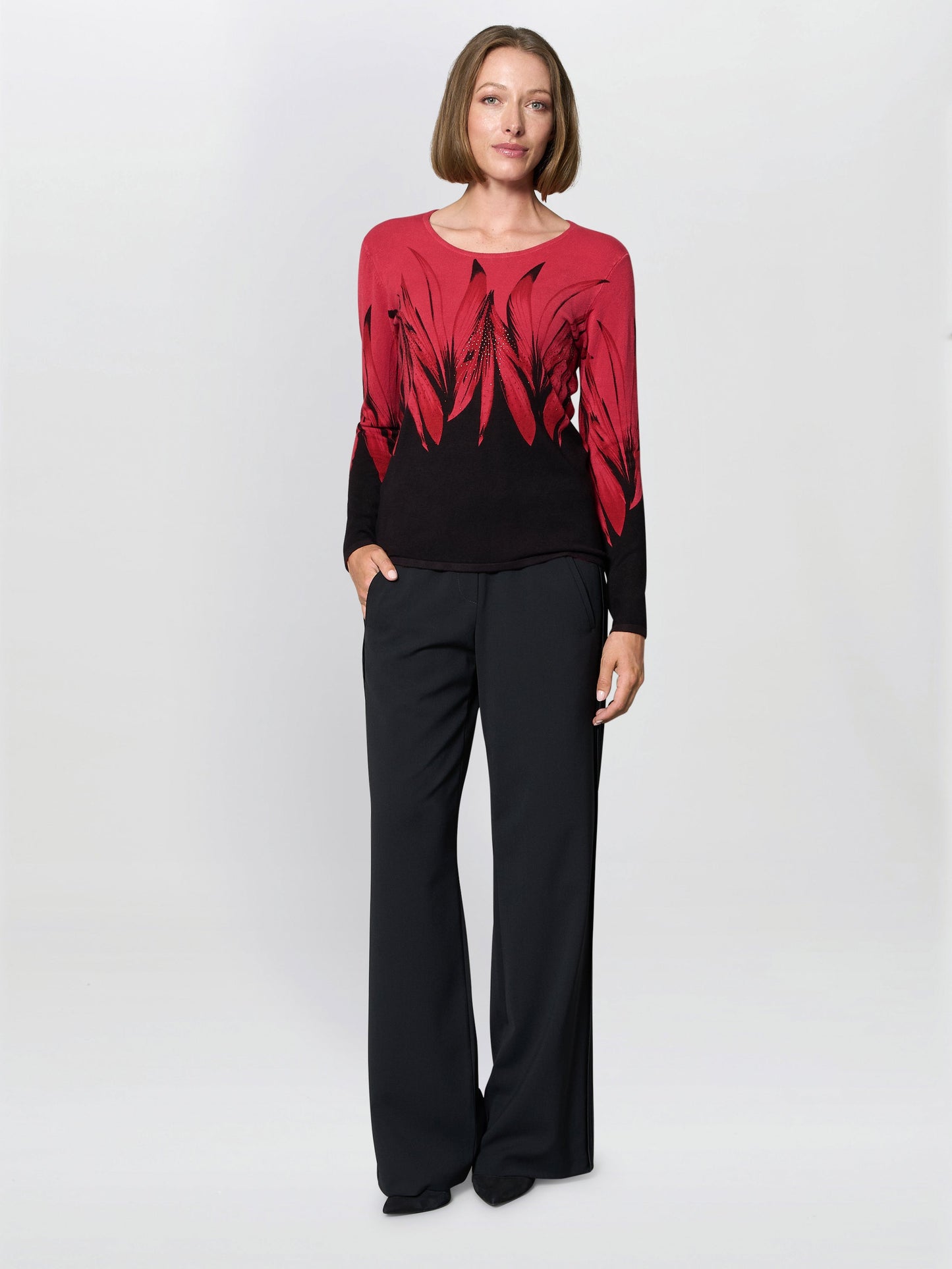  Nellie Floral Diamante Jumper