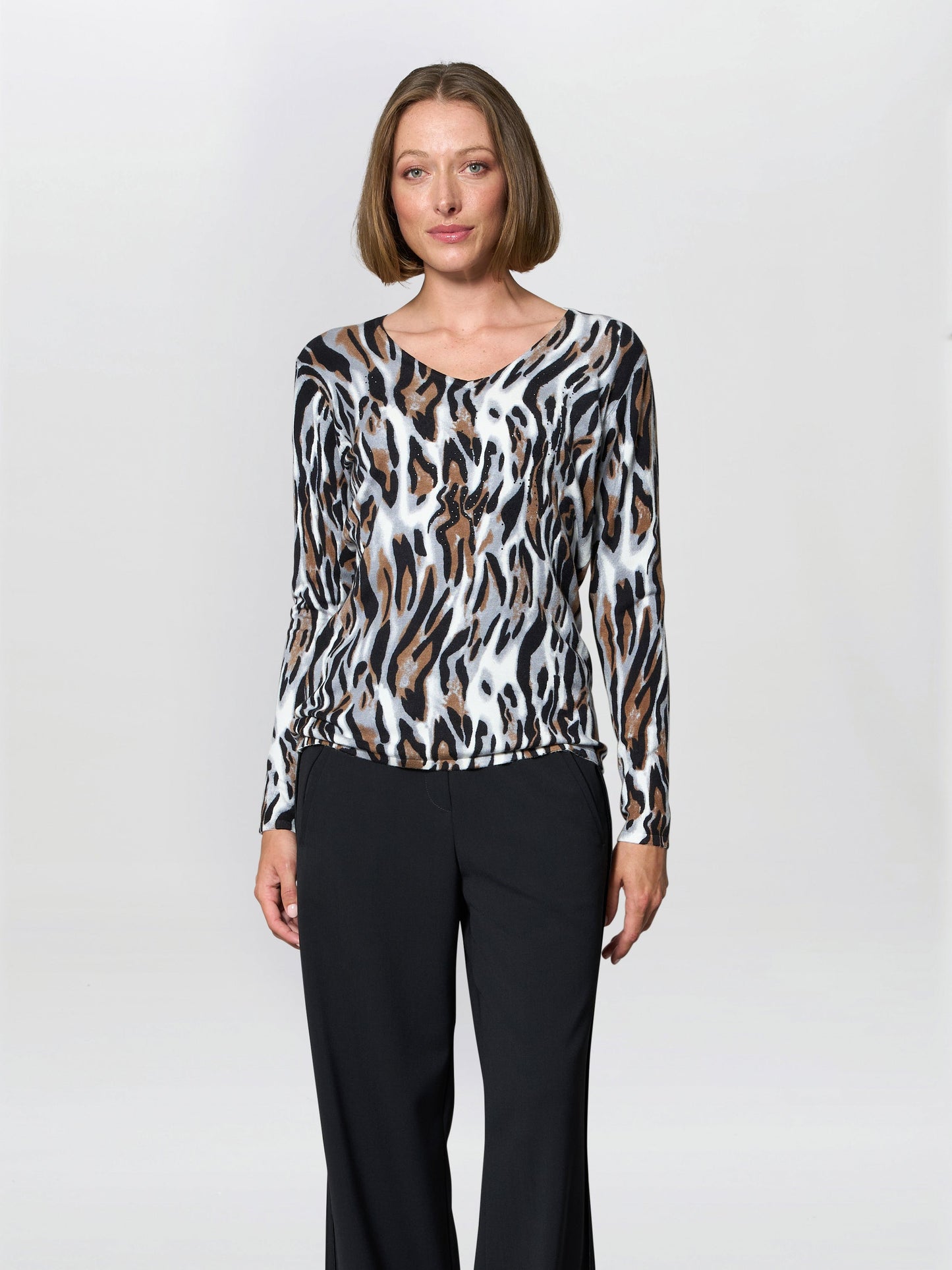  Nessa Animal Print Jumper