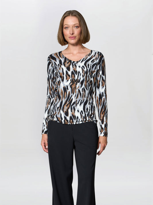  Nessa Animal Print Jumper