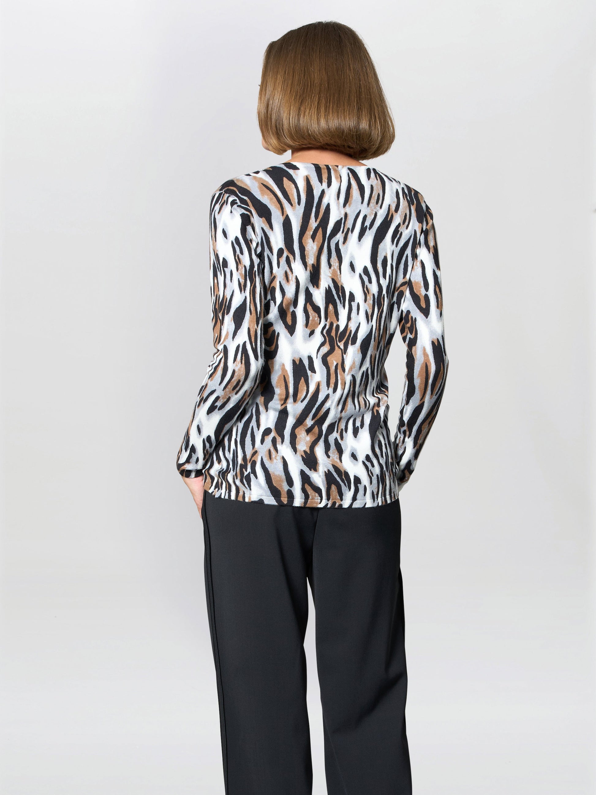  Nessa Animal Print Jumper