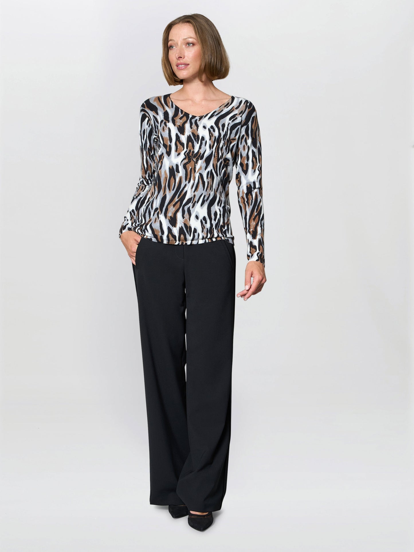  Nessa Animal Print Jumper