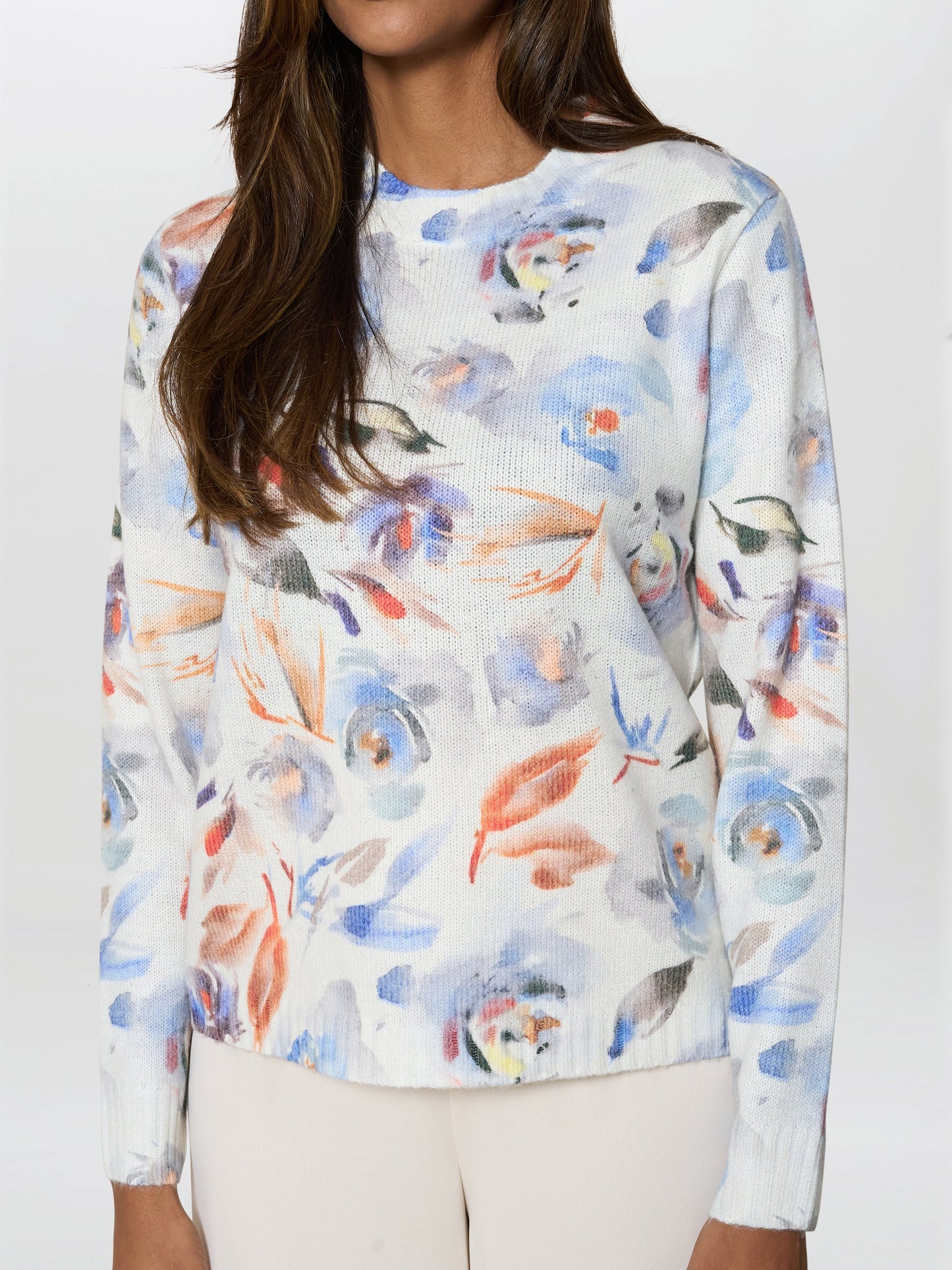  Lina Floral Knitted Jumper