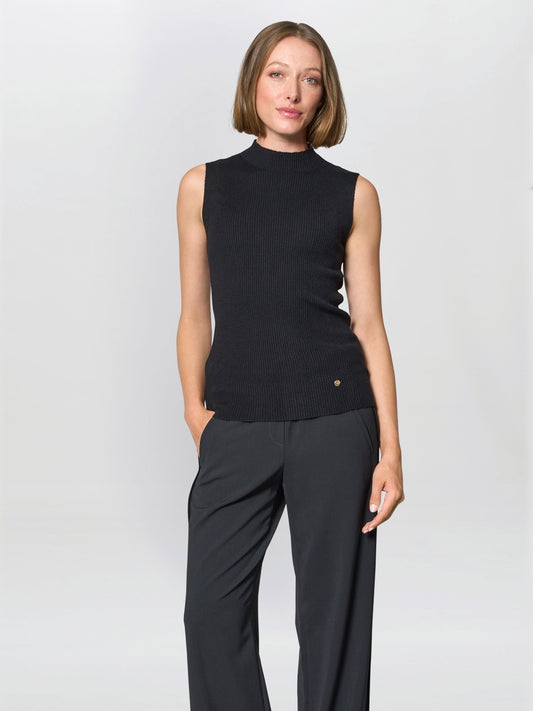  Neve Sleeveless Ribbed Jumper