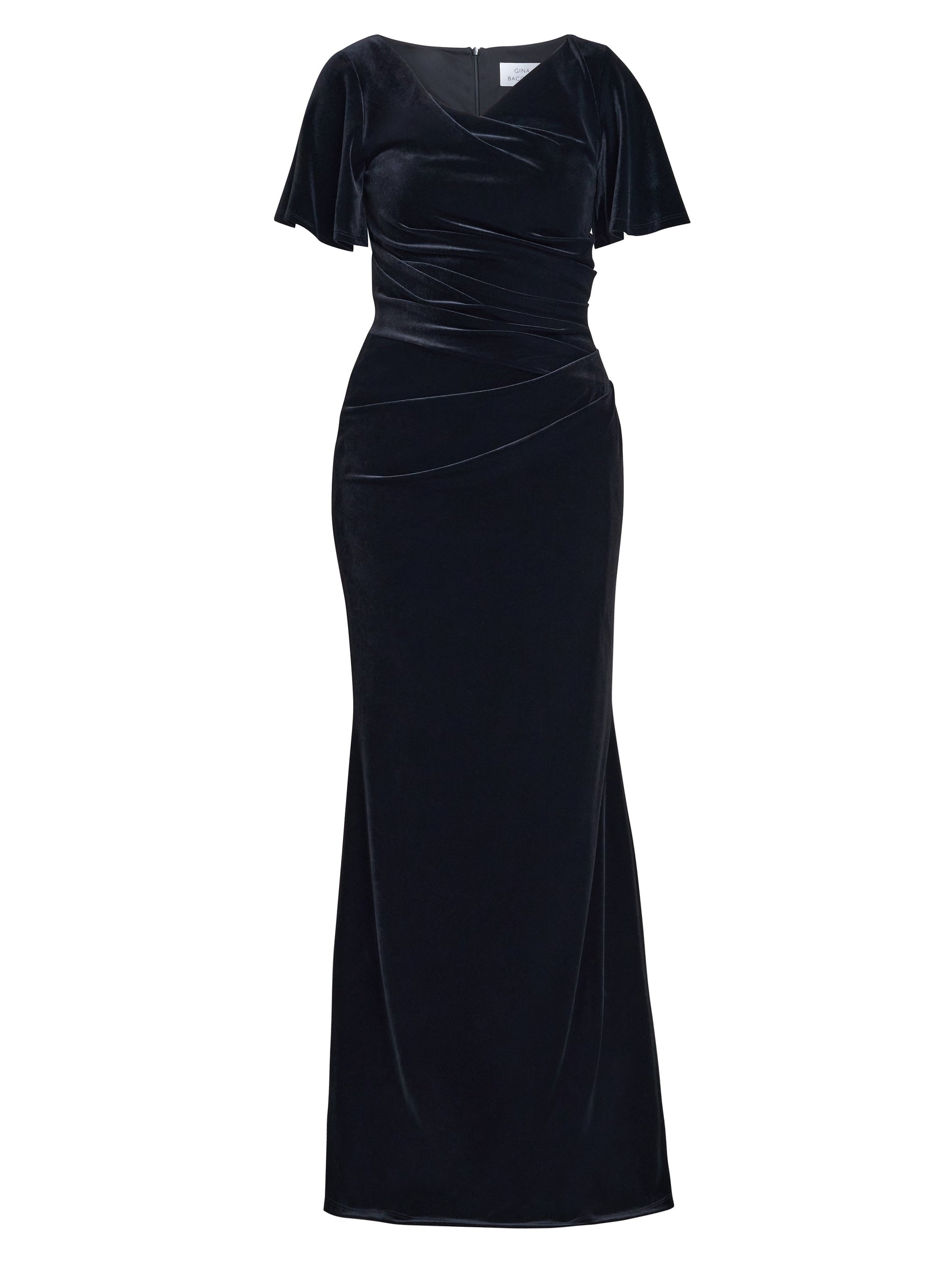  Minka Velvet Maxi Dress With Cowl Neck