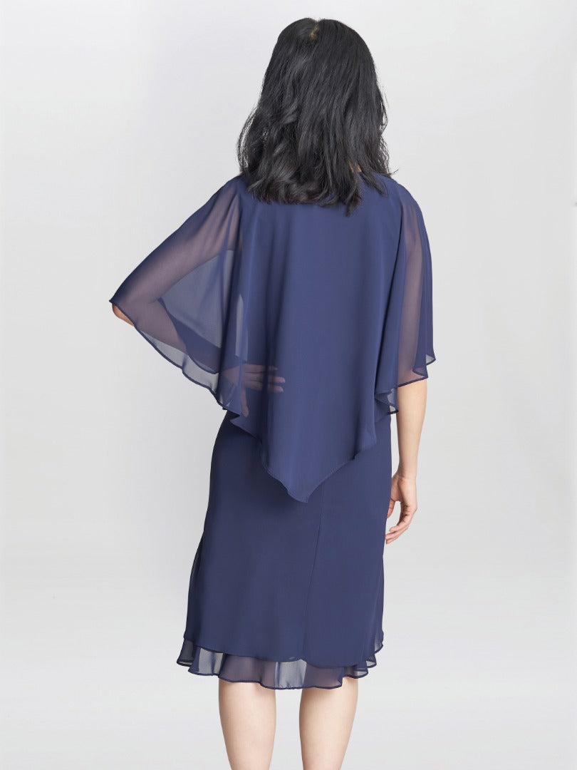  Diana V Neck Embellished Dress
