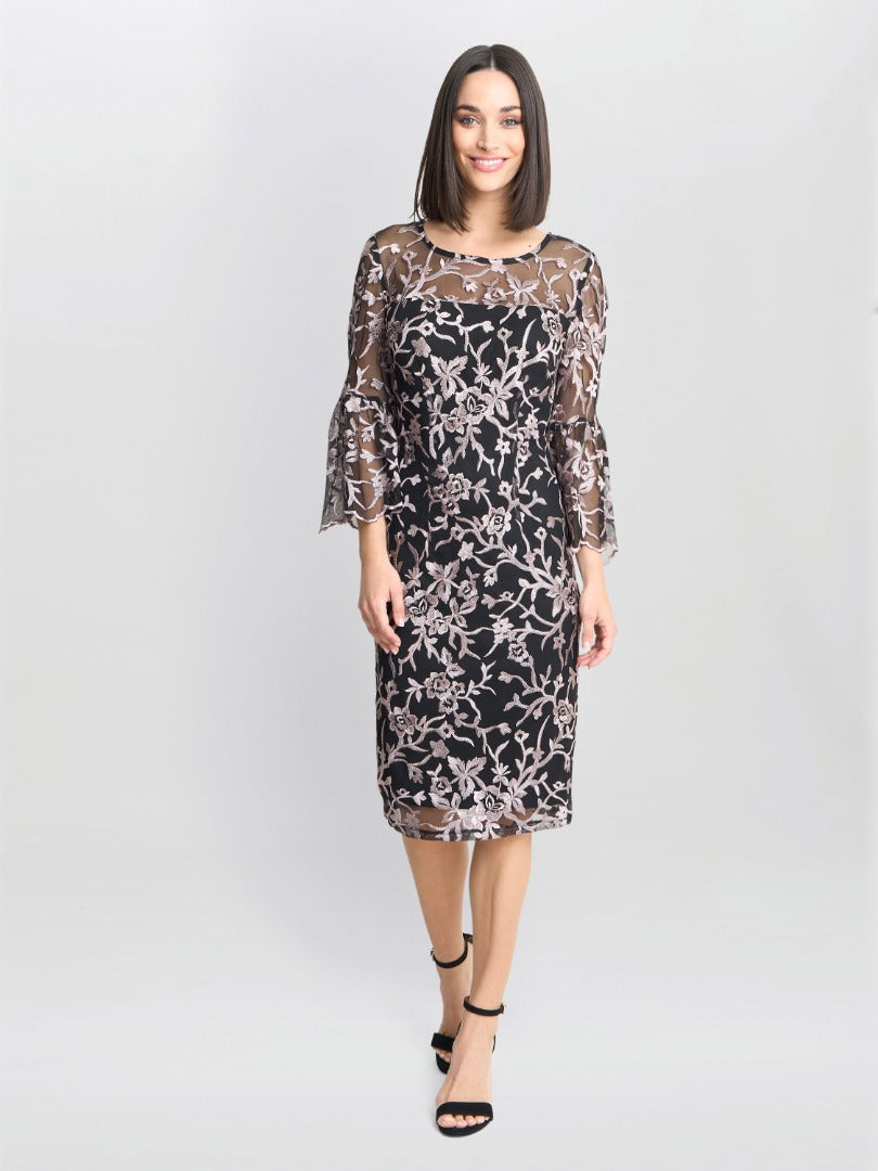  Maxine Embroidered Shift Dress