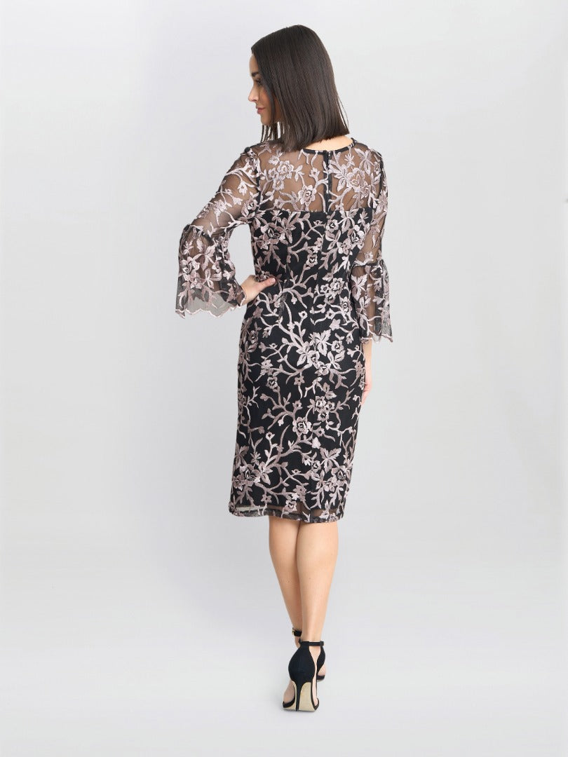  Maxine Embroidered Shift Dress