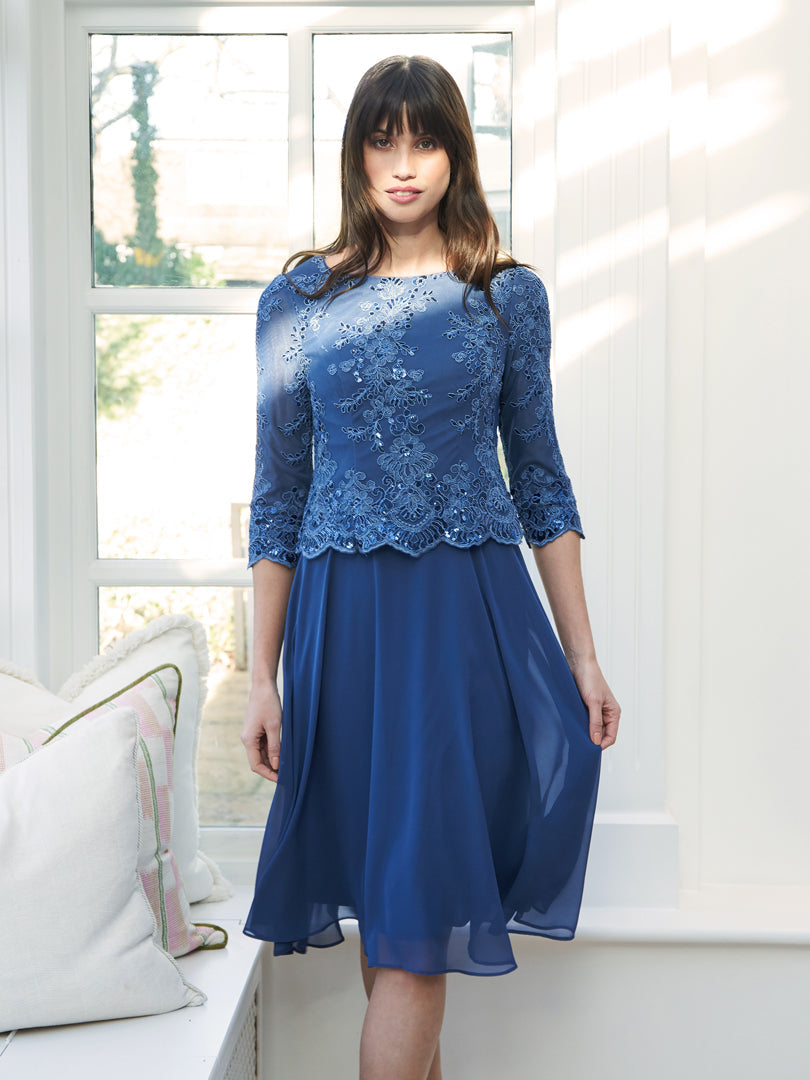  Priscilla Embroidered Midi Dress