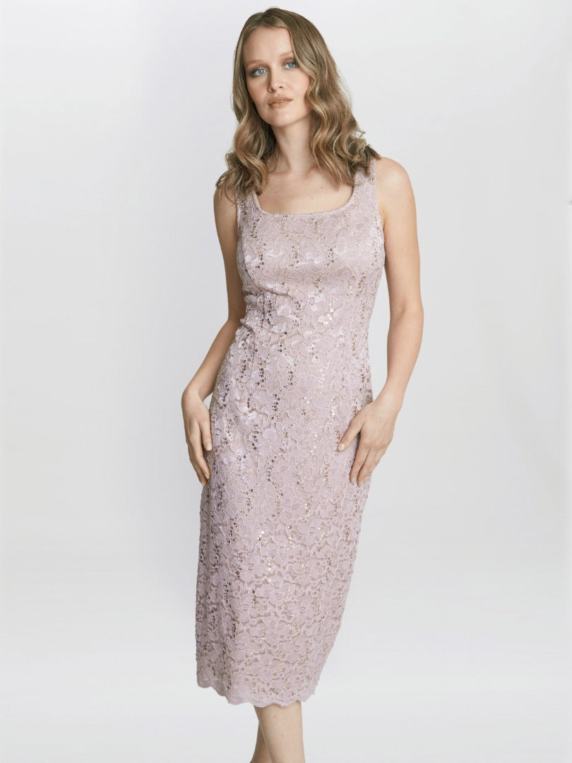  Kayla Lace Midi-Length Jacket And Dress