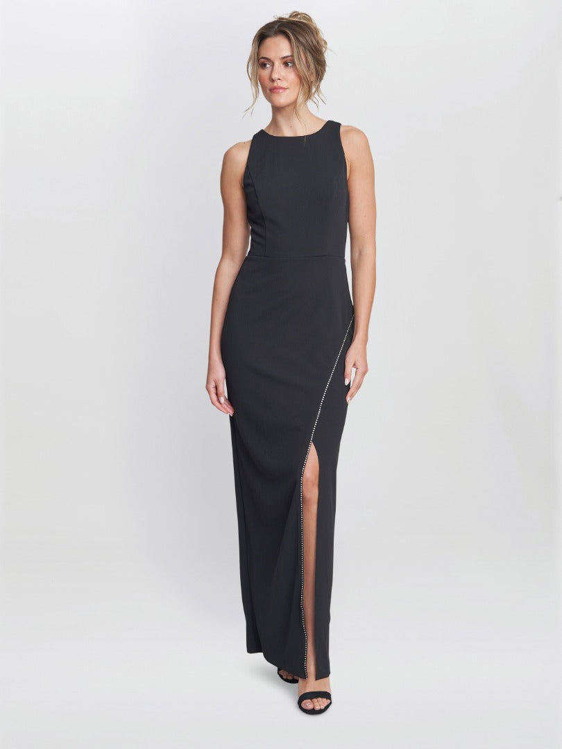  Esmeralda Sleeveless Column Maxi Dress