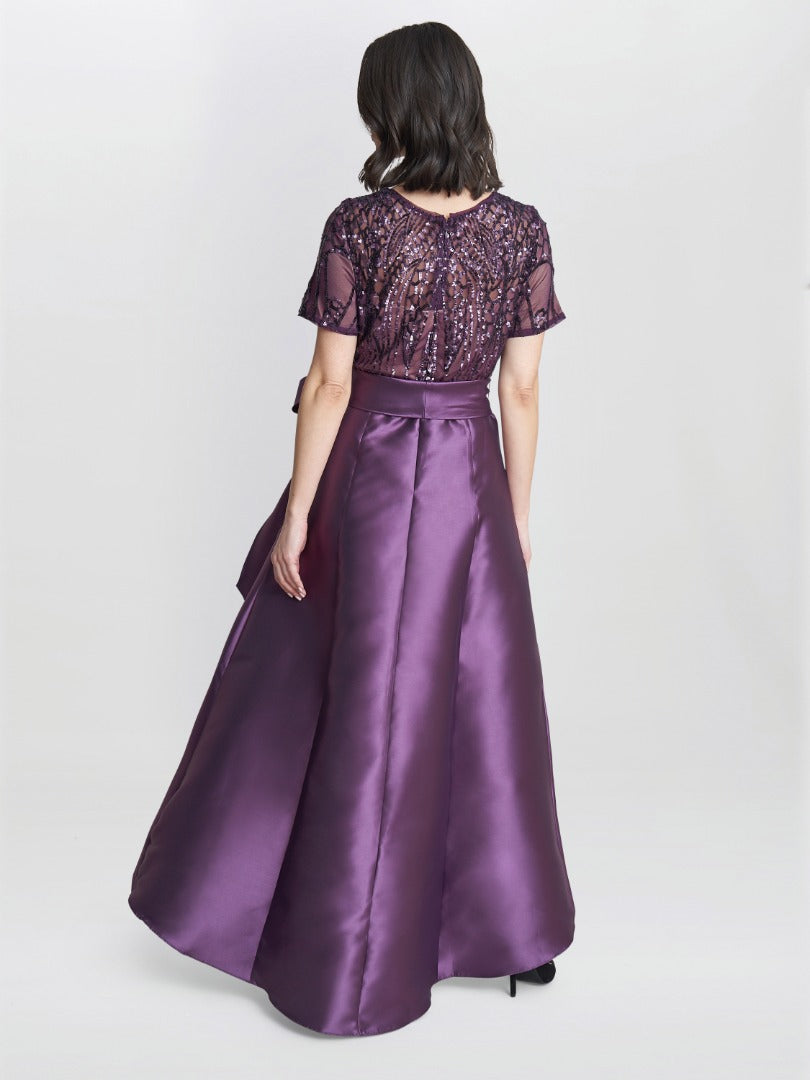  Noemi Embroidered High Low Maxi Dress