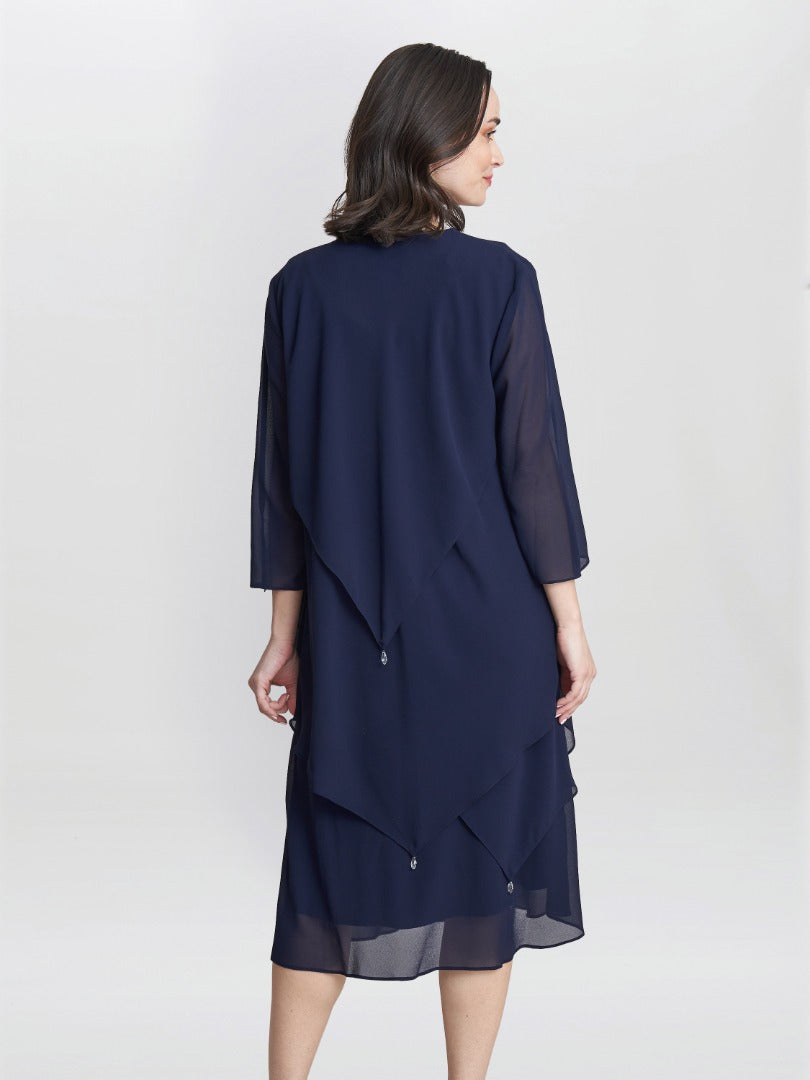  Rita 2 Piece Tiered Dress And Jacket