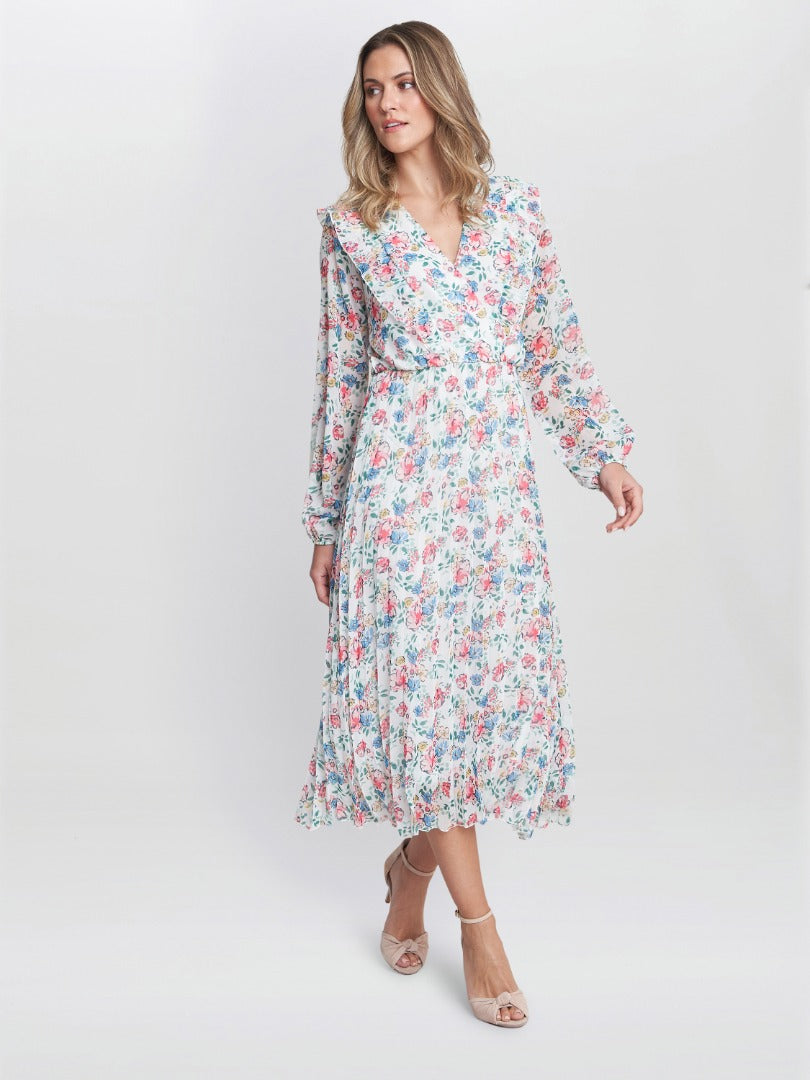  Chantelle Pleated Frill Dress