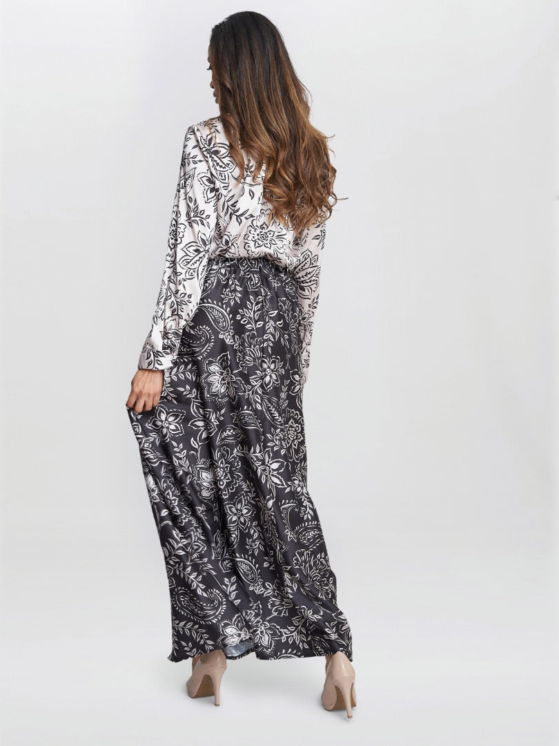  Dakota Satin Elastic Waist Skirt