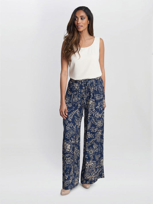  Aruna Wide Leg Pull On Trouser