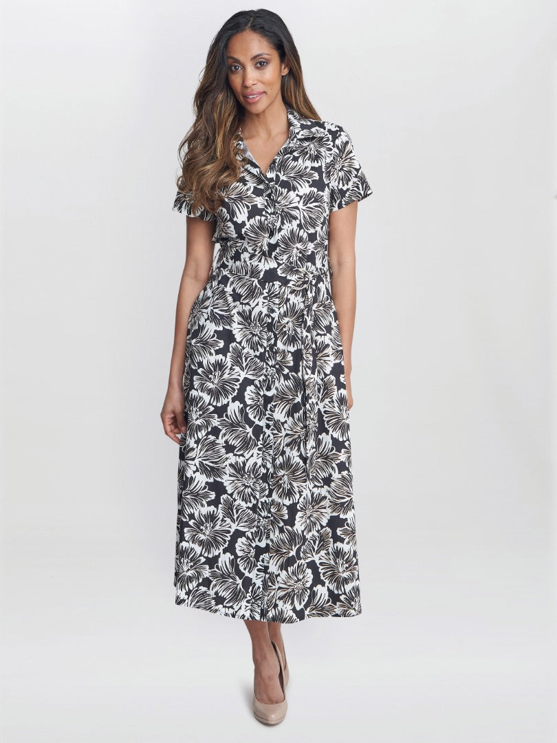  Ivonne Short Sleeve Shirt Dress