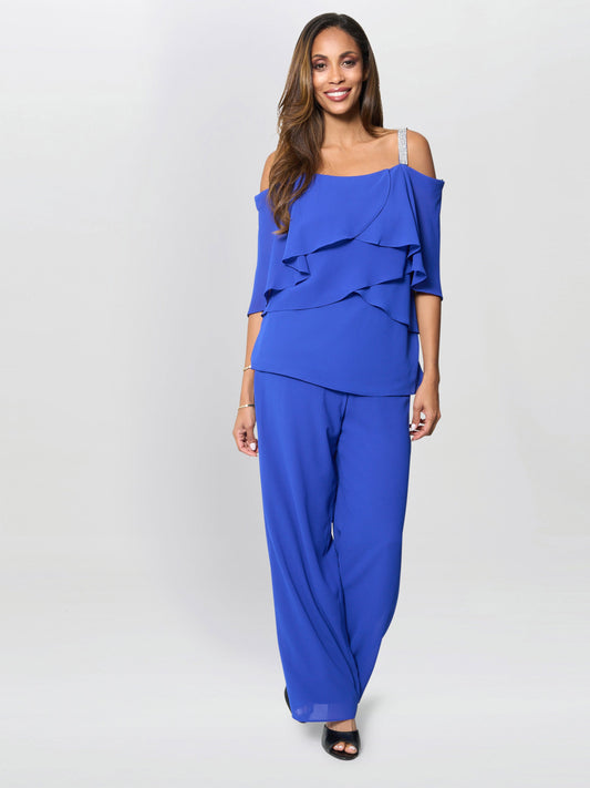  Darla Frill Top Trouser Set
