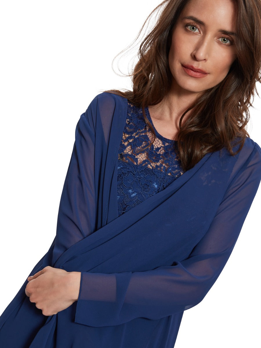  Long Chiffon Jacket