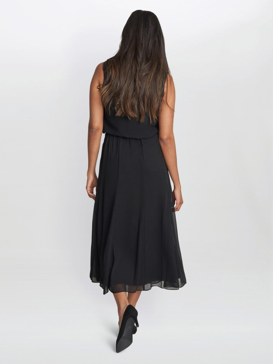  Annalise Flowing Chiffon Midi Skirt