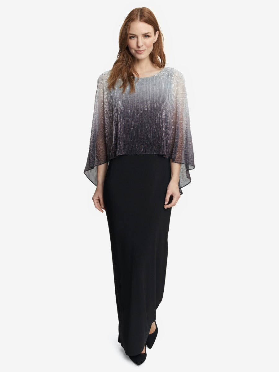  Avigail Long Ombre Popover Dress With Beading Detail