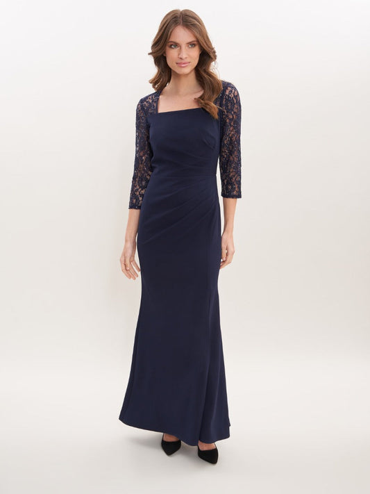  Una Maxi Dress With Lace Sleeves