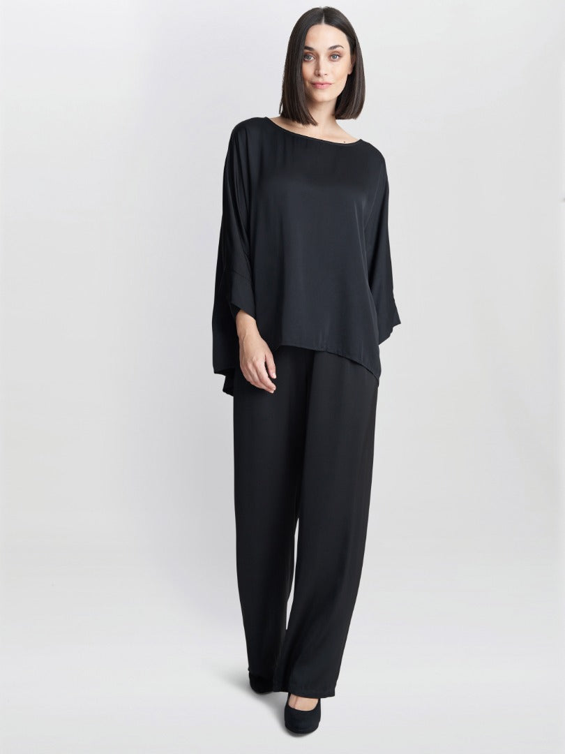  Berenice Washed Satin Look Pull On Blouse