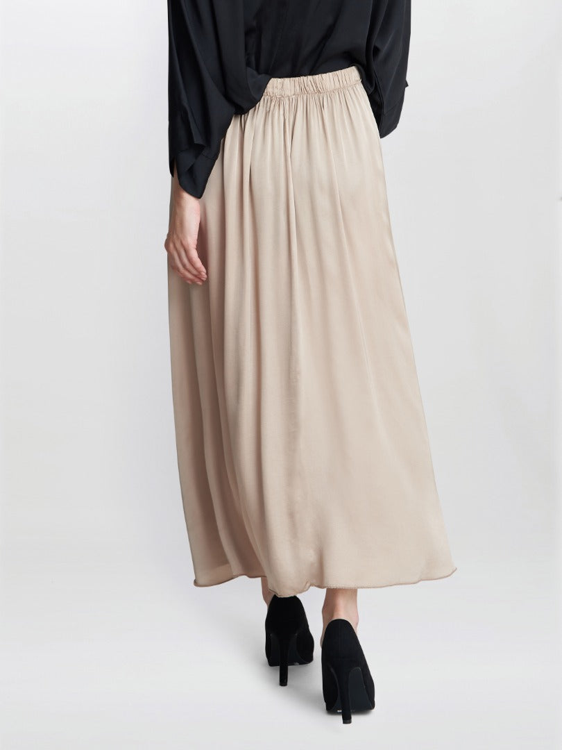  Candace Washed Satin Pull On Skirt