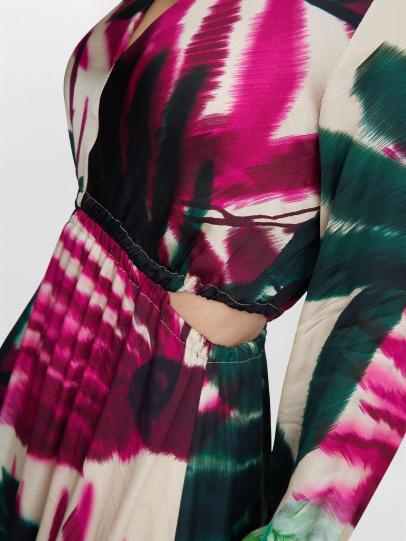  Israella Print Cut-Out Dress