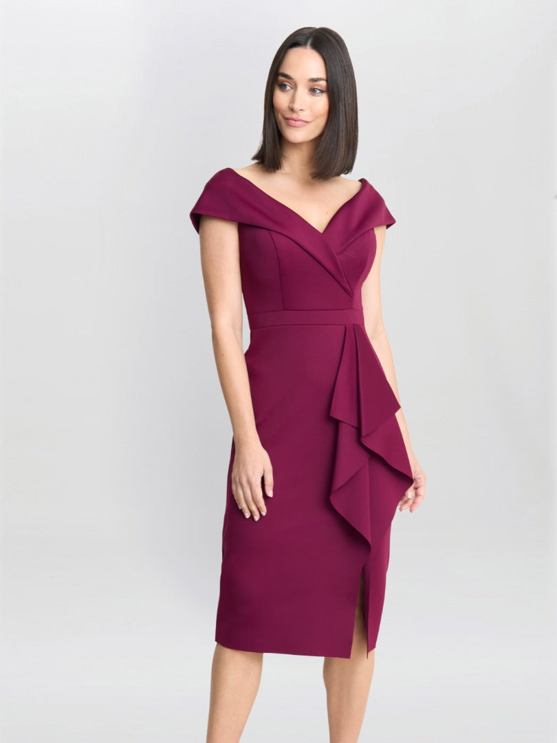  Miranda Ruffled Off The Shoulder Dress