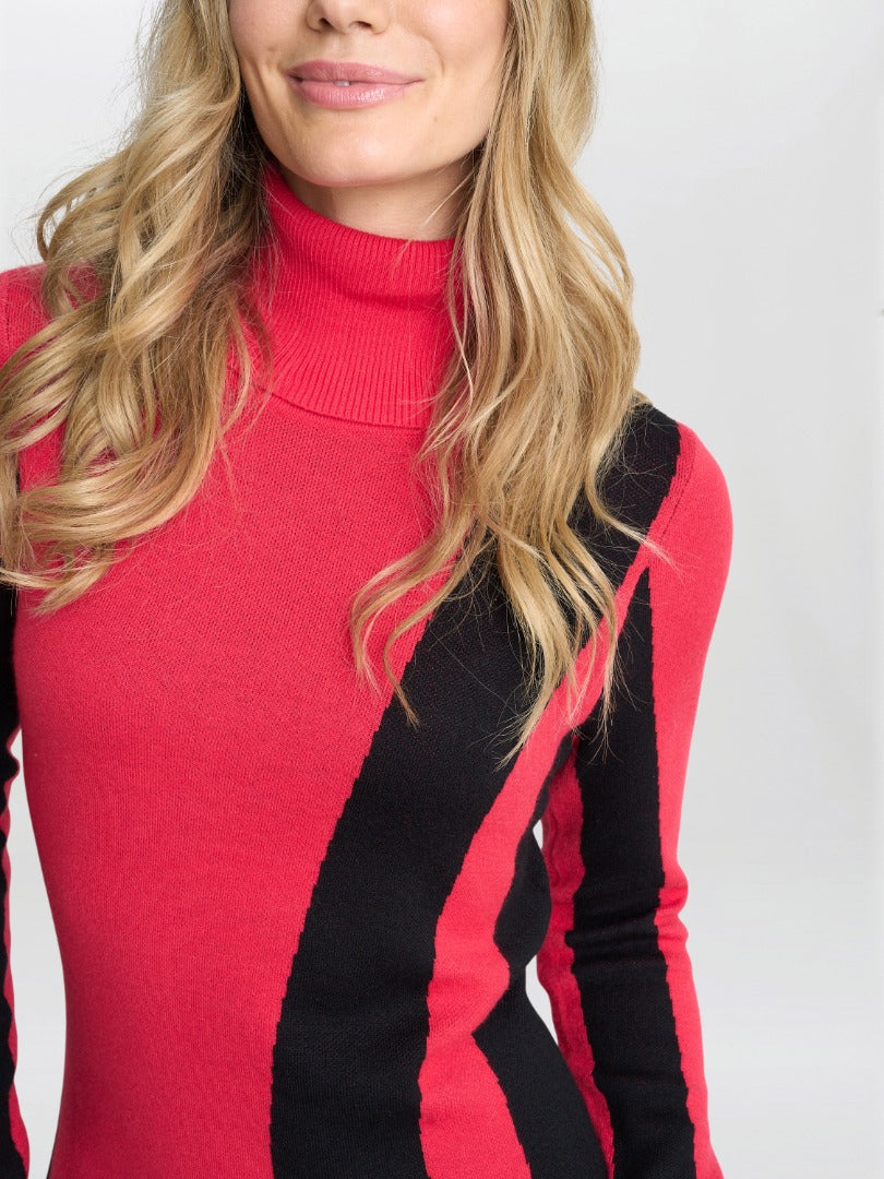  Hally Roll Neck Knitted Dress