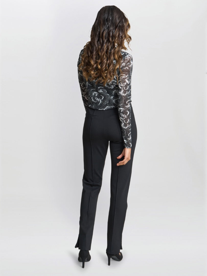  Anisha Mesh Polo Neck Top